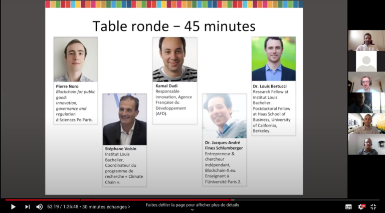 Webinaire N°1 – Blockchain & développement durable